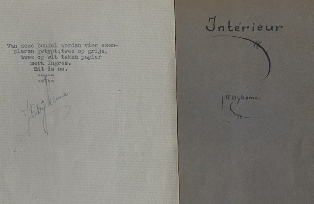 DIJKEMA, J.R. (JAN) (OVERLEDEN 1947) - Intrieur