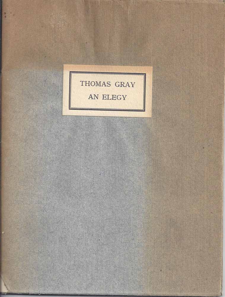 GRAY, THOMAS - An Elegy Wrote in a Country Church Yard