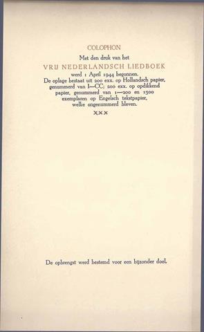 GROOT, J.H.DE, HAN HOEKSTRA, HALBO KOOL, SAMENSTELLERS - Het Vrij Nederlandsch Liedboek