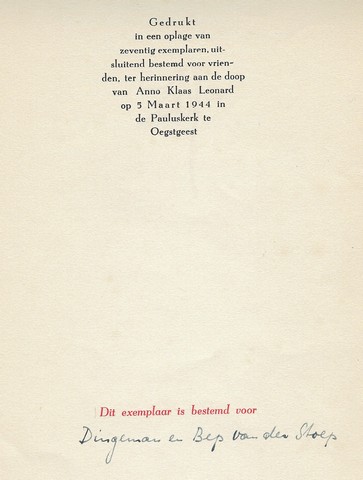 GROOT, JAN H. DE, FEDDE SCHURER EN MUUS JACOBSE= HEEROMA - Welkom Aan Anno Klaas Leonard Heeroma