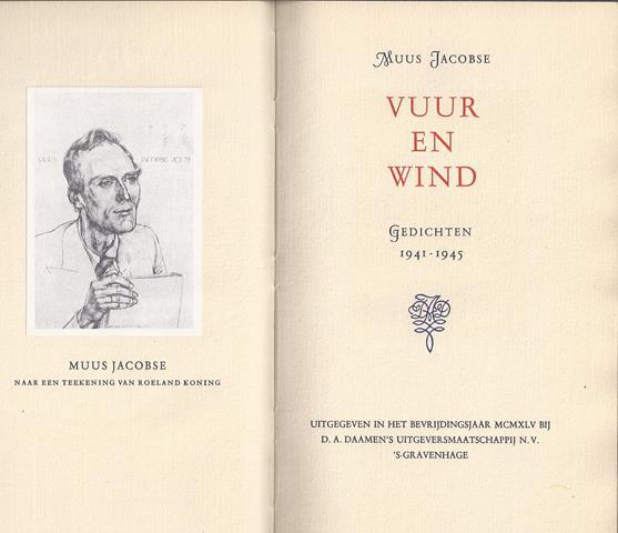 HEEROMA, K.H./ ONDER PS. MUUS JACOBSE - Vuur En Wind, Gedichten 1941-1945