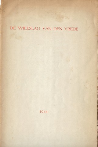 HEEROMA, K.H./ ONDER PS. GERBEN BOS/ SCHRIJVERSNAAM MUUS JACOBSE - De Wiekslag Van Den Vrede