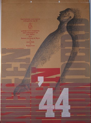 ELFFERS, DICK; DEZE MAAKTE DE TEKENINGEN EN KOOS DE TEKSTEN - Kalender 1944