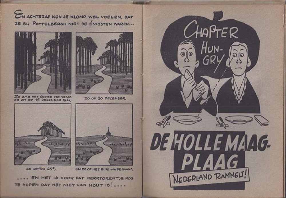 KENNIS, J.C. - ... , O, Dat Wintertje '45; Een Vluchtige Maar Luchtige Herinnering Aan de Laatste (?) Maar Raakste (?) Oorlogswinter. Uitgebeeld En (Beschreven) Door V. Ribbentel- Magerbuick