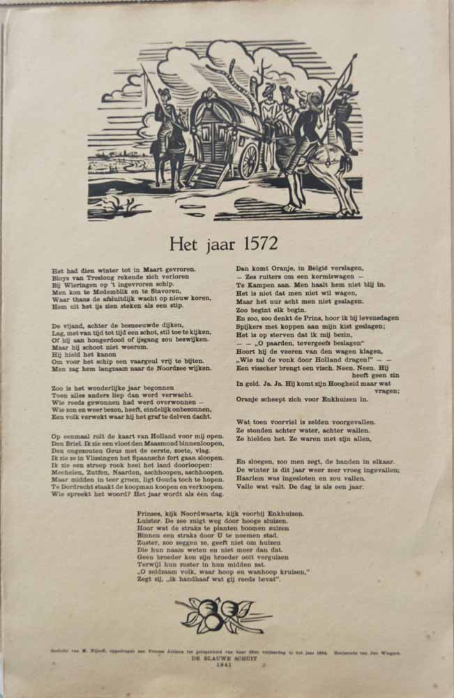 NIJHOFF, M. - Het Jaar 1572