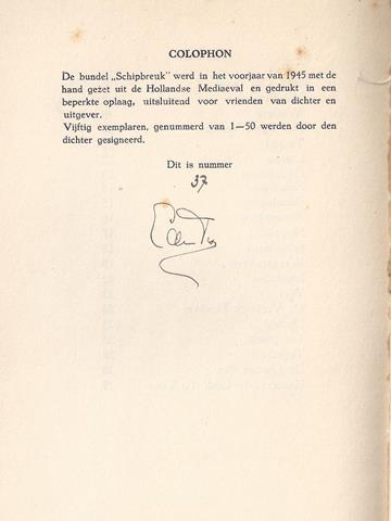 TEX, E. DEN - Schipbreuk