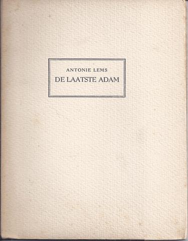 LEMS, ANTONIE/ PS. VAN NIEK VERHAAGEN - De Laatste Adam