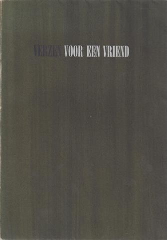 VERNAL (PS) - Verzen Voor Een Vriend