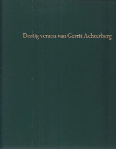 ACHTERBERG, GERRIT - Dertig Verzen