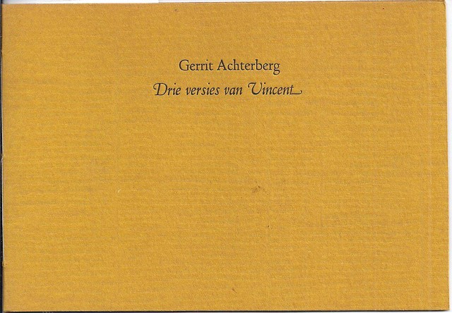 ACHTERBERG, GERRIT - Drie Versies Van Vincent