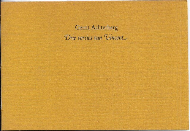 ACHTERBERG, GERRIT - Drie Versies Van Vincent