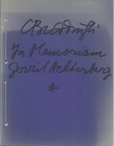 ACHTERBERG, GERRIT (OVER), DOOR C.BUDDINGH' - In Memoriam Gerrit Achterberg