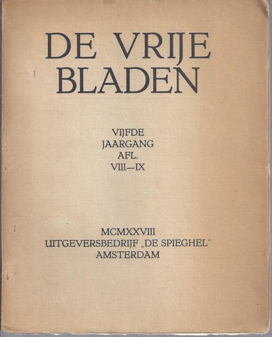 BERGH, MR.HERMAN VAN DEN (1897-1967) - Nieuwe Tucht, Studin