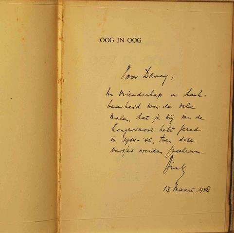 BINNENDIJK, D.A.M. - Oog in Oog