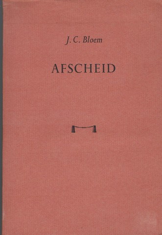 BLOEM, J.C. - Afscheid