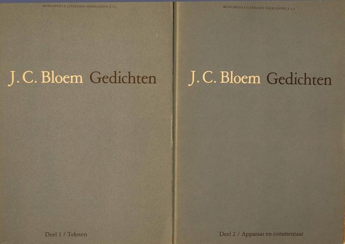 BLOEM, J.C. - Gedichten 1 En 2