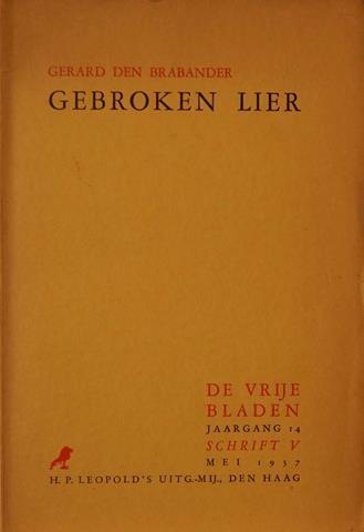 BRABANDER, GERARD DEN - Gebroken Lier (Gedichten)