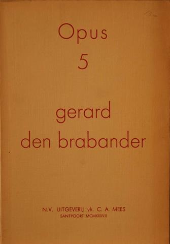 BRABANDER, GERARD DEN - Opus 5