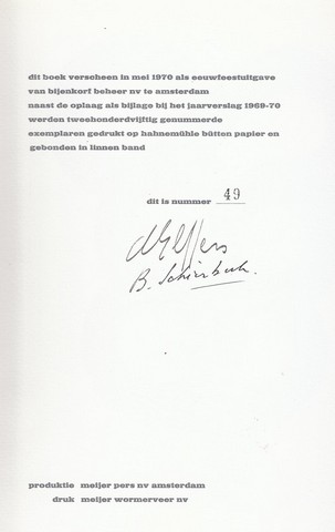 ELFFERS, DICK (1910-1990) EN BERT SCHIERBEEK (1918-1996) - Op de Bodem Ligt Lettergraniet En Spreekt Klare Taal