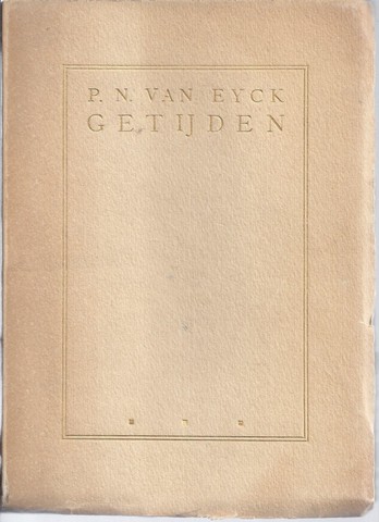 EYCK, P.N.VAN - Getijden