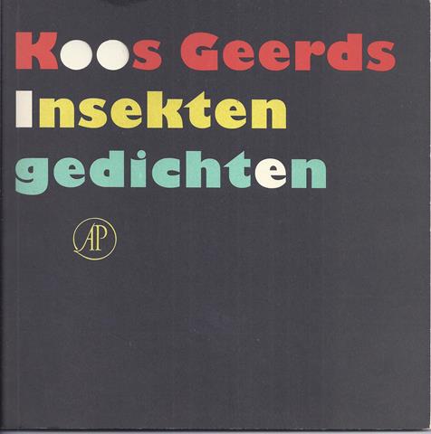GEERDS, KOOS (1948) - Insecten, Gedichten