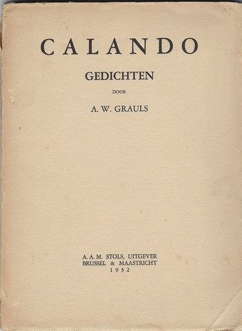GRAULS, A.W. - Calando, Gedichten