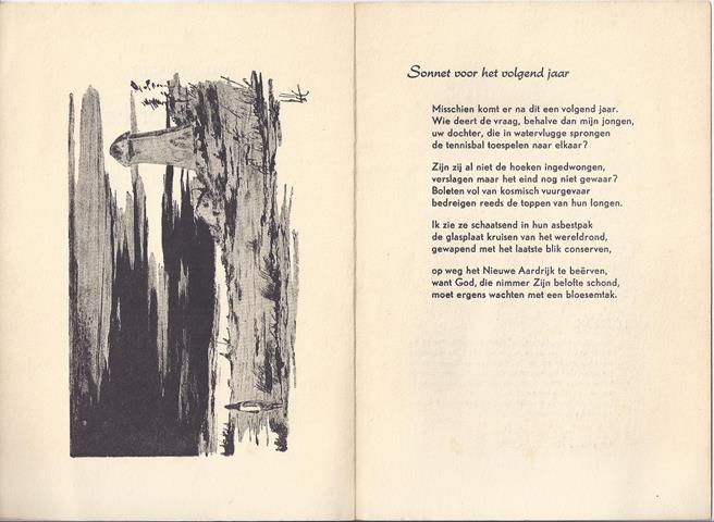 GROOT, JAN H. DE - Sonnet Voor Het Volgend Jaar
