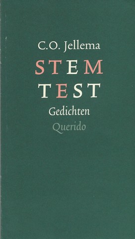 JELLEMA, C.O. (1936-2003) - Stemtest, Gedichten