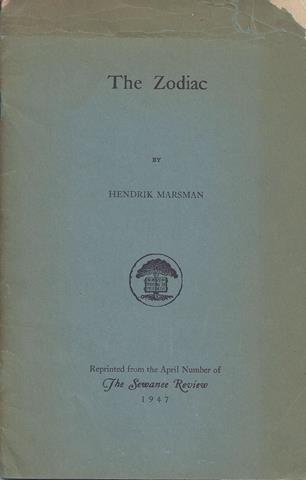 MARSMAN, HENDRIK - The Zodiac