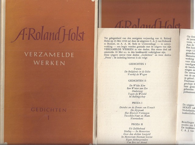 ROLAND HOLST, A. - Verzamelde Werken in 4 Delen