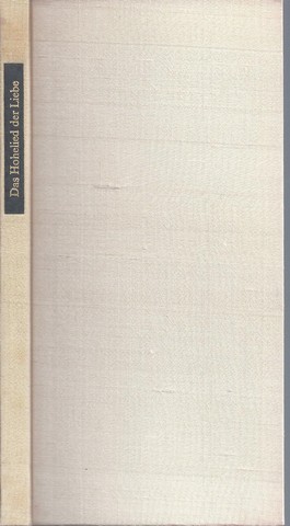 (SALOMO); BERSETZUNG DR.E.HENNE - Hooglied; Das Hohelied Der Liebe