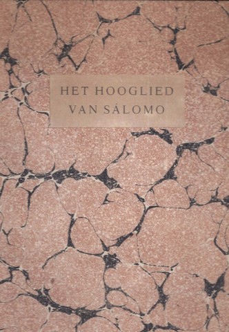 SALOMO - Het Hooglied Van Salomo