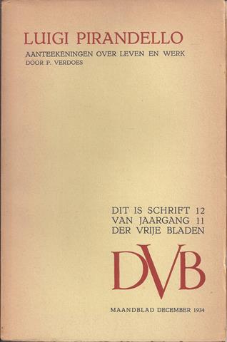 VERDOES, P. - Luigi Pirandello