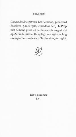 VROMAN, LEO - Gevierendeelde Oogst