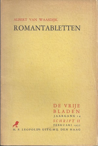 WAASDIJK, ALBERT VAN - Romantabletten