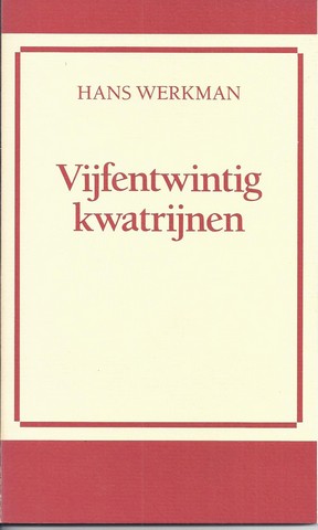 WERKMAN, HANS - Vijfentwintig Kwatrijnen