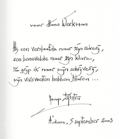 ZIJLSTRA, JAAP (1933-2015) - Dwaaltuin, Kwatrijnen