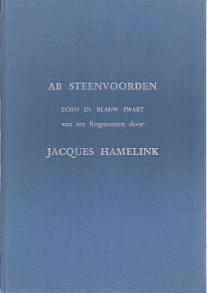 HAMELINK, JACQUES - Echo in Blauw-Zwart