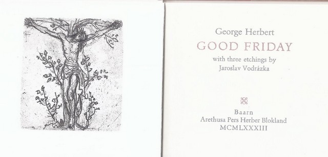 HERBERT, GEORGE (1593-1633) - Good Friday