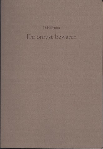 HILLENIUS, D. - De Onrust Bewaren