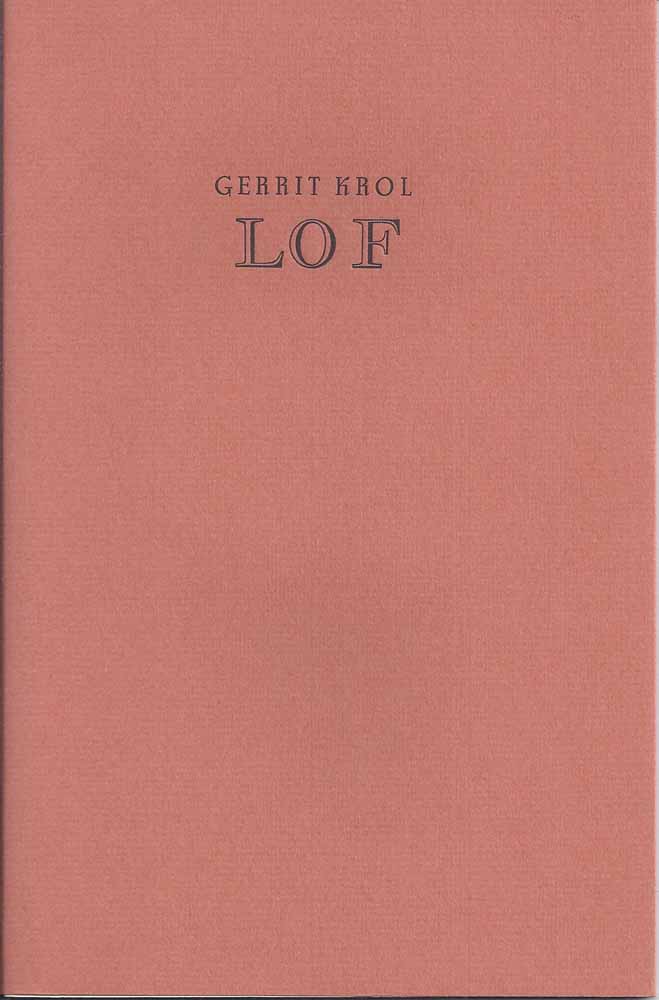 KROL, GERRIT (1934-2013) - Lof
