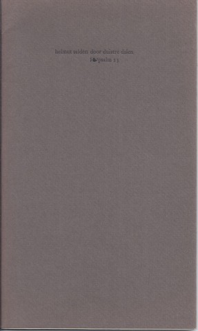 SALDEN, HELMUT - Door Duistre Dalen; Psalm 23