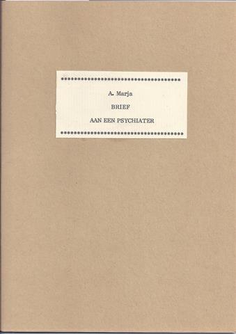 SJAALMANPERS; A.MARJA (1917-1964) - Brief Aan Een Psychiater