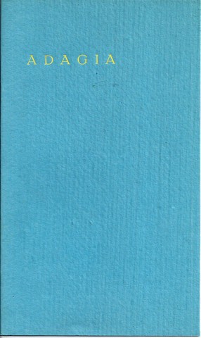 STEVENS, WALLACE; 'VERRADEN' (VERTAALD) DOOR H.G.LIEBENTRAU - Adagia
