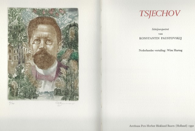 TSJECHOV; NEDERLANDSE VERTALING: WIM HARTOG - Schrijversportret Van Konstantin Paustovskij