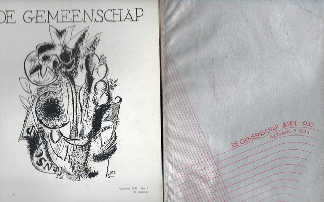DUINKERKEN, ANTON VAN; A.J.D.VAN OOSTEN; ALBERT KUYLE, LOU LICHTVELD E.A., RED. - De Gemeenschap , Maandblad, Jrg. 8, de Nrs. 4, 5/6, 7,8,12