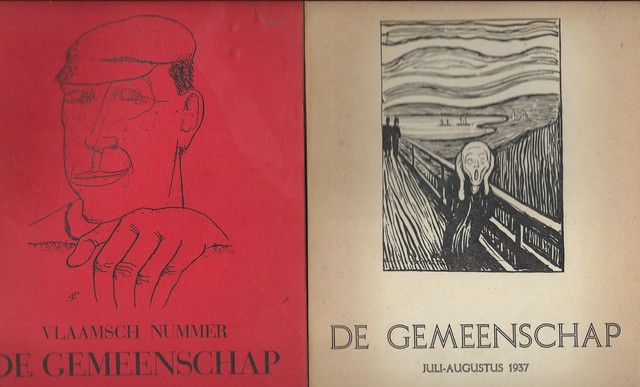 DUINKERKEN, ANTON VAN; A.J.D.VAN OOSTEN; LOUIS DE BOURBON, ANTOON COOLEN EN JAN ENGELMAN, MARNIX GIJSEN, A.J.D VAN OOSTEN EN JAN VERCAMMEN RED. - De Gemeenschap , Maandblad, Jrg. 13 Compleet in 11 Deeltjes