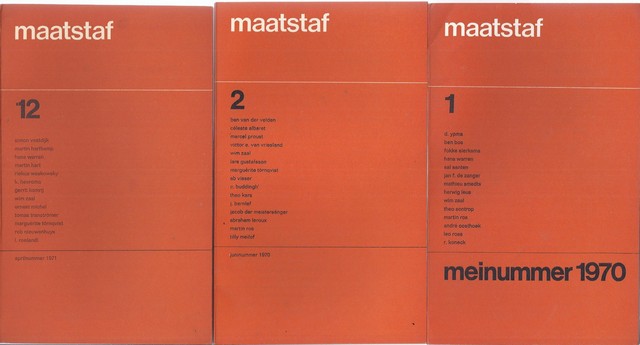 MARTIN ROS EN GERRIT KOMRIJ, RED. - Maatstaf