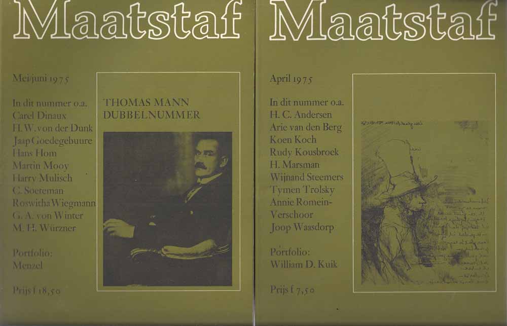 KOMRIJ, GERRIT EN MARTIN ROS, MENSJE VAN KEULEN, WILLIAM D.KUIK, TH.SONTROP, KOEN KOCH, RED. - Maatstaf