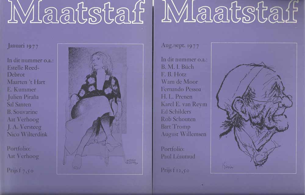 KOMRIJ, GERRIT EN MARTIN ROS, MENSJE VAN KEULEN, WILLIAM D.KUIK, TH.SONTROP, KOEN KOCH, RED. - Maatstaf